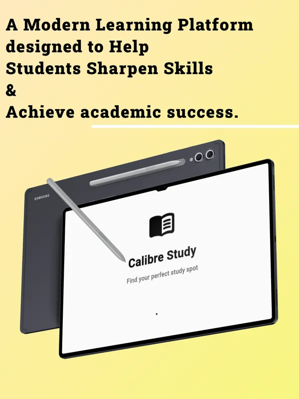 Calibre Study listing image with a tablet showing the app title